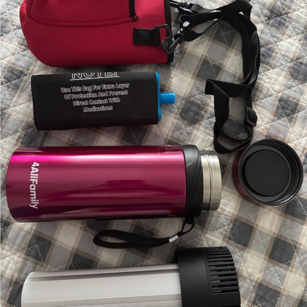 4AllFamily Pink Insulated Bottle